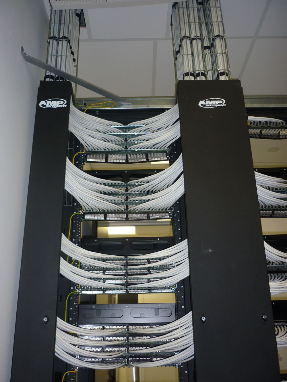 Cabled network racks
